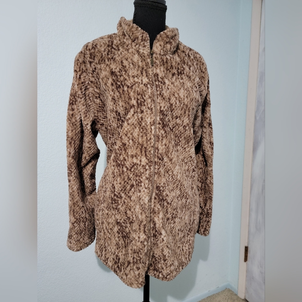 Stan Herman Warm Brown Teddy Jacket/Shacket XXL